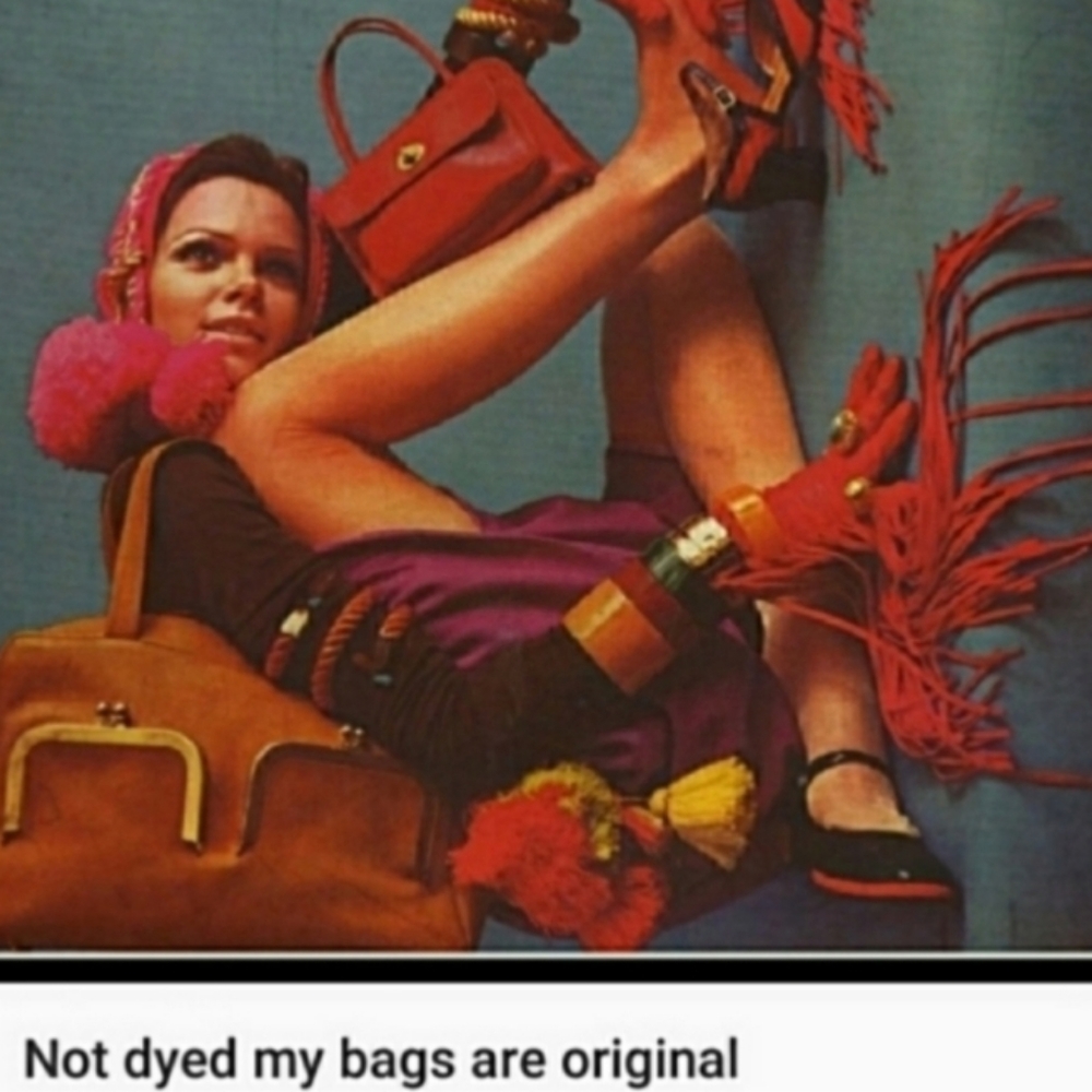 'WE 'DONT' HAVE TO PAINT  DYE SPOT COLOR SHOE POLISH OR REHAB OUR VTG COACH BAGS